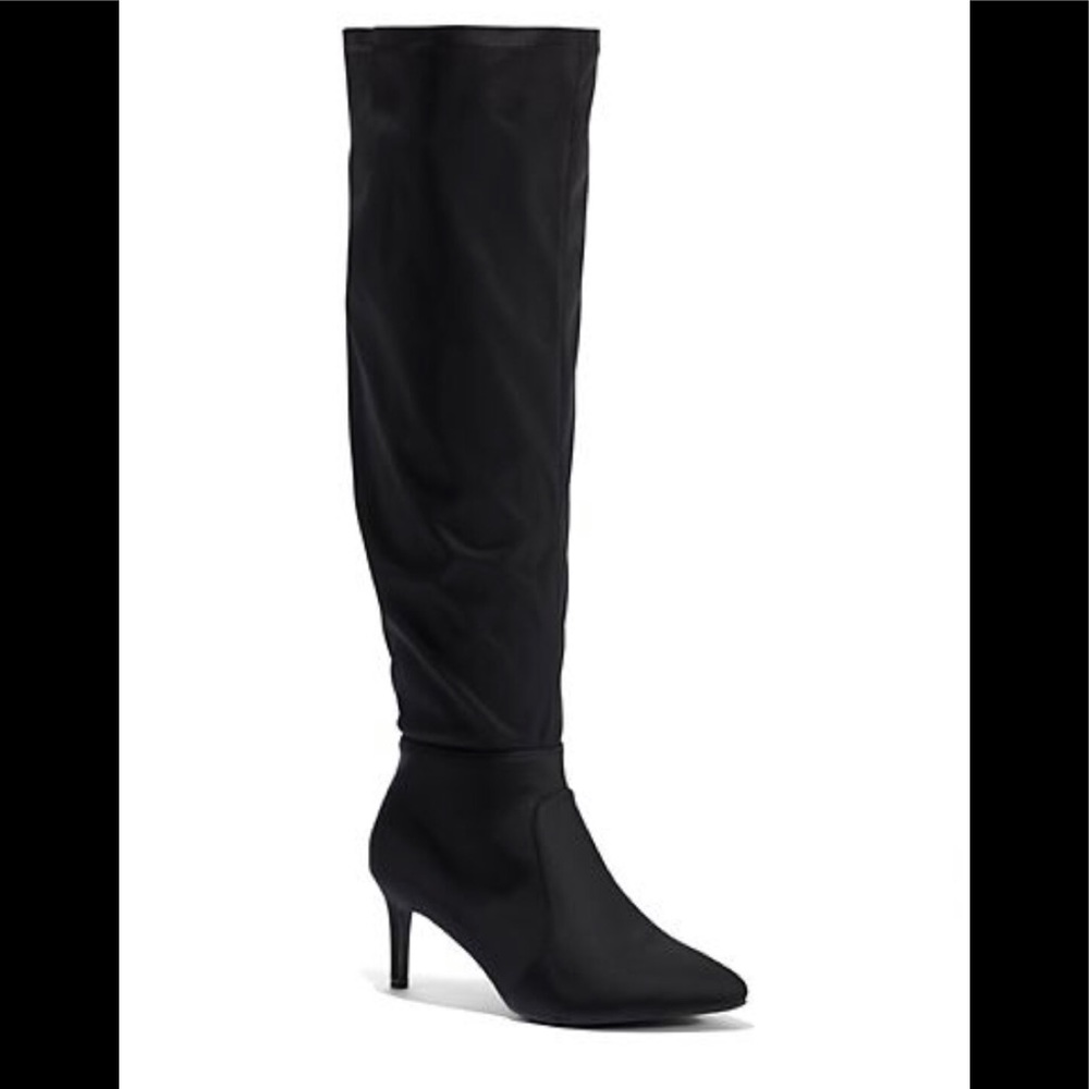 FASHION TO FIGURE BELLA OVER-THE- KNEE SOCK  BOOTS